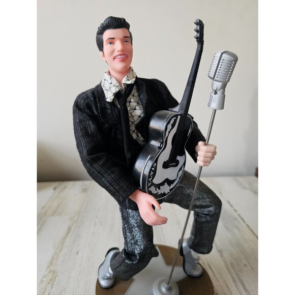 Santa's best Elvis Presley vintage as is talking singing statue figurine - Picture 7 of 8